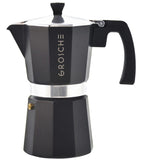 Grosche Black MILANO Stovetop Espresso Maker