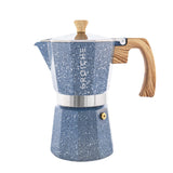 Grosche Blue MILANO STONE Stovetop Espresso Maker