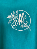 Millennials Factory Round Logo Teal T-shirt